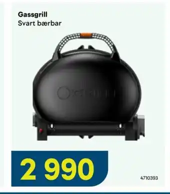 Maxbo Gassgrill Svart bærbar tilbud