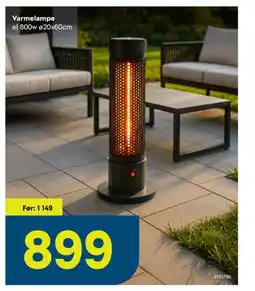 Maxbo Varmelampe el 800w 20x60cm tilbud