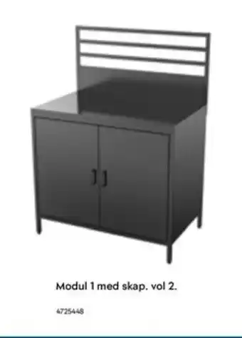Maxbo Modul 1 med skap. vol 2. tilbud