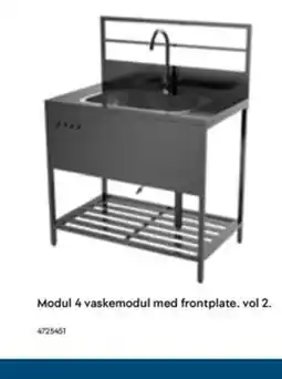 Maxbo Modul 4 vaskemodul med frontplate. vol 2. tilbud