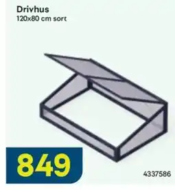 Maxbo Drivhus sort tilbud