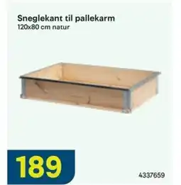 Maxbo Sneglekant til pallekarm tilbud