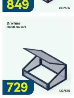 Maxbo Drivhus sort tilbud