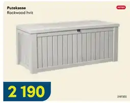 Maxbo Putekasse Rockwood hvit tilbud