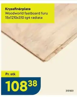 Maxbo Kryssfinérplate tilbud
