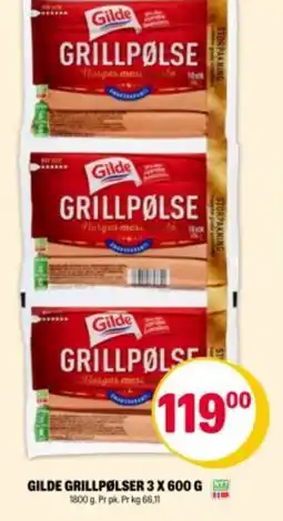 Coop Extra GILDE Grillpølser tilbud