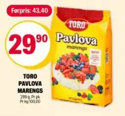 Coop Extra TORO Pavlova marengs tilbud