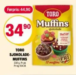 Coop Extra TORO Sjokolade muffins tilbud