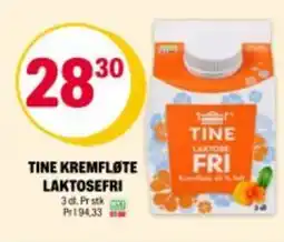 Coop Extra TINE Kremfløte laktosefri tilbud