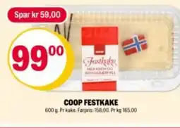 Coop Extra COOP Festkake tilbud