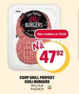 Coop Extra COOP Grill perfekt chili burgers tilbud