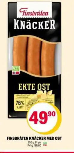 Coop Extra Finsbråten knäcker med ost tilbud