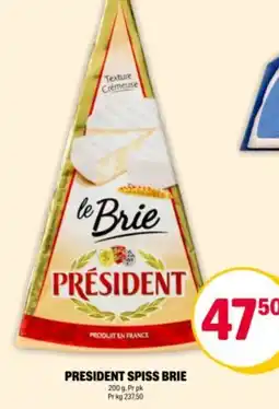 Coop Extra PRESIDENT Spiss brie tilbud