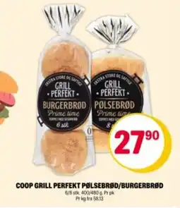Coop Extra COOP Grill perfekt pølsebrød/burgerbrød tilbud