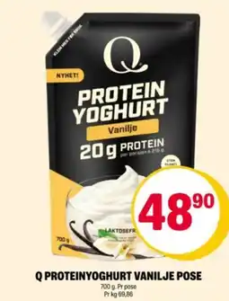 Coop Extra Proteinyoghurt vanilje pose tilbud