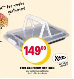 Coop Extra Xtra kakeform med lokk tilbud