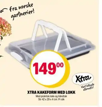Coop Extra Xtra kakeform med lokk tilbud