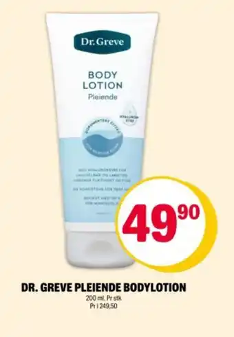 Coop Extra DR. GREVE Pleiende bodylotion tilbud