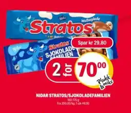 Coop Extra Nidar stratos/s-jokoladefamilien tilbud