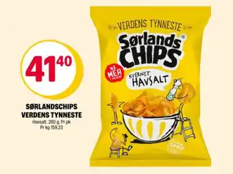 Coop Extra SØRLANDSCHIPS Verdens tynneste tilbud