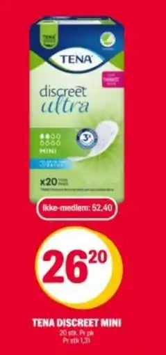 Coop Extra TENA Discreet mini tilbud