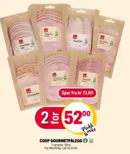 Coop Extra COOP Gourmetpålegg tilbud