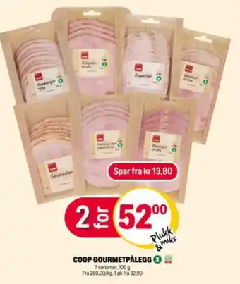 Coop Extra COOP Gourmetpålegg tilbud