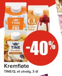 Spar TINE Kremfløte tilbud