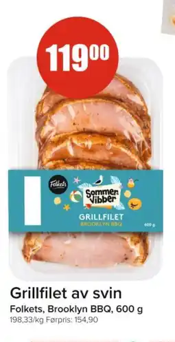 Spar FOLKETS Grillfilet av svin tilbud