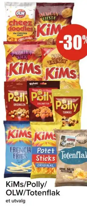 Spar Kims/polly/ olw/totenflak tilbud