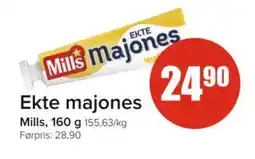 Spar MILLS Ekte majones tilbud