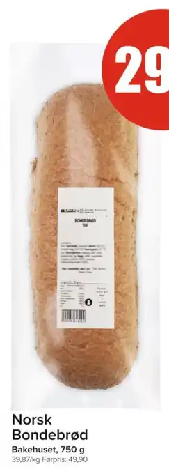 Spar Norsk bondebrød tilbud