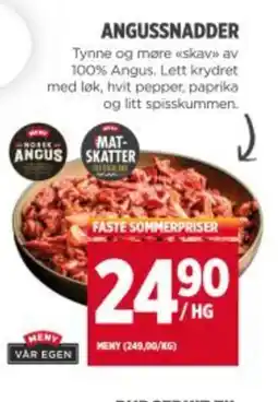 Meny Angussnadder tilbud