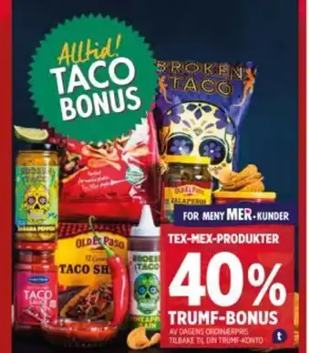 Meny Trumf-bonus tilbud