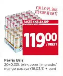 Meny Farris bris tilbud