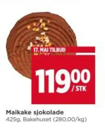 Meny Maikake sjokolade tilbud