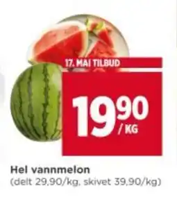 Meny Hel vannmelon tilbud