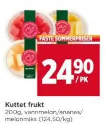 Meny Kuttet frukt tilbud