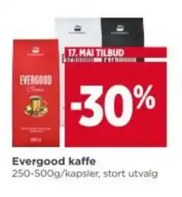 Meny EVERGOOD Kaffe tilbud