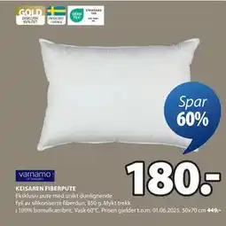 JYSK KEISAREN FIBERPUTE tilbud