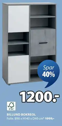 JYSK BILLUND BOKREOL tilbud