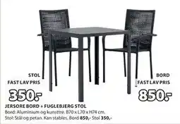 JYSK JERSORE BORD tilbud