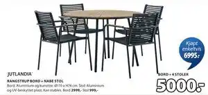 JYSK RANGSTRUP BORD + NABE STOL tilbud