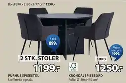 JYSK KRONDAL SPISEBORD tilbud
