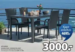 JYSK MADERUP BORD + GUDHJEM STOL SVART tilbud