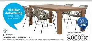 JYSK DRAMMEN BORD + ILDERHUSE STOL tilbud