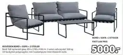 JYSK RISVEDEN BORD + SOFA + 2 STOLER tilbud