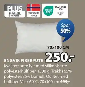 JYSK ENGVIK FIBERPUTE tilbud