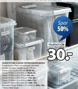 JYSK SMARTSTORE CLASSIC OPPBEVARINGSBOKS tilbud