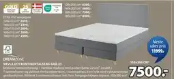 JYSK NEVLA GC5 KONTINENTALSENG GRÅ-23 tilbud